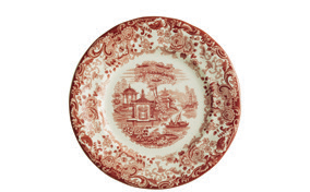 Plato llano 28 cm 202 Rosa detalle