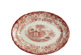 Plato de postre 202 Rosa detalle