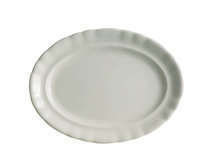 Plato de postre Aurora Blanca detalle