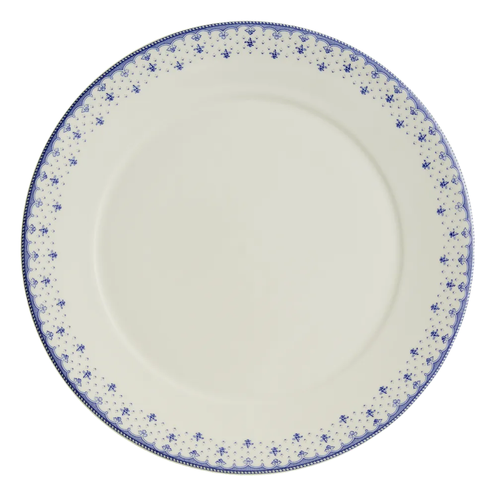 Bajoplato Flor de Lis Azul