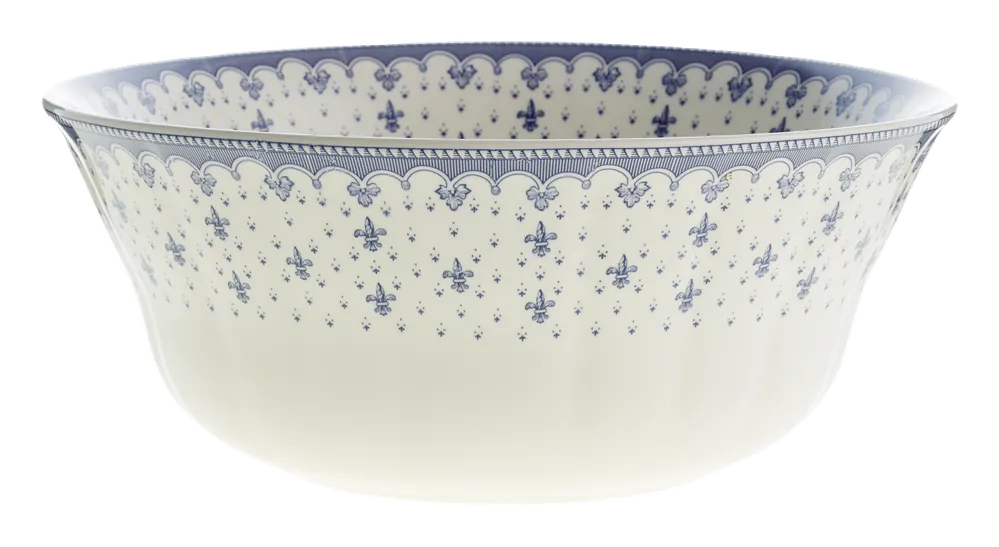 Bol grande Flor de Lis Azul