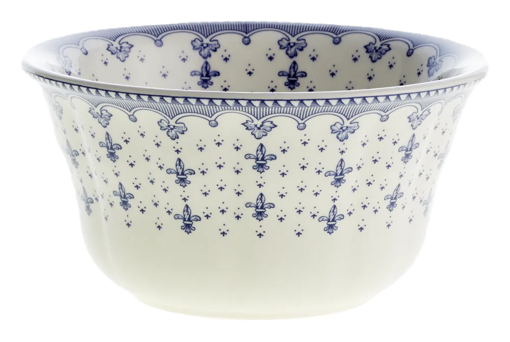 Bol pequeño Flor de Lis Azul