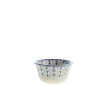 Plato llano 28 cm Flor de Lis Azul