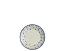 Plato llano 28 cm Flor de Lis Azul detalle