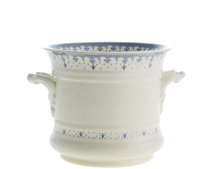 Plato de postre Flor de Lis Azul