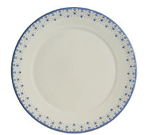 Plato hondo Flor de Lis Azul detalle