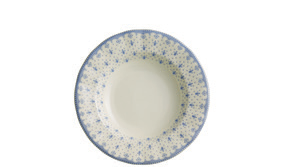 Salsera Flor de Lis Azul detalle