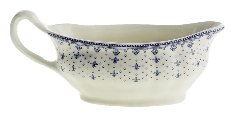 Salsera Flor de Lis Azul