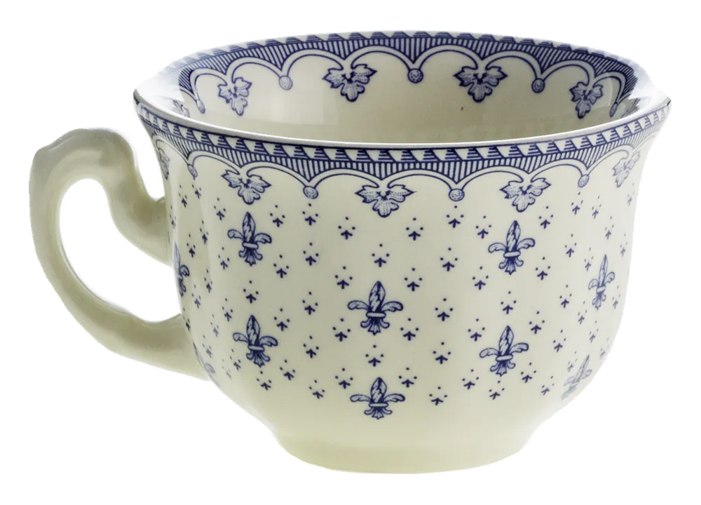 Taza de café Flor de Lis Azul