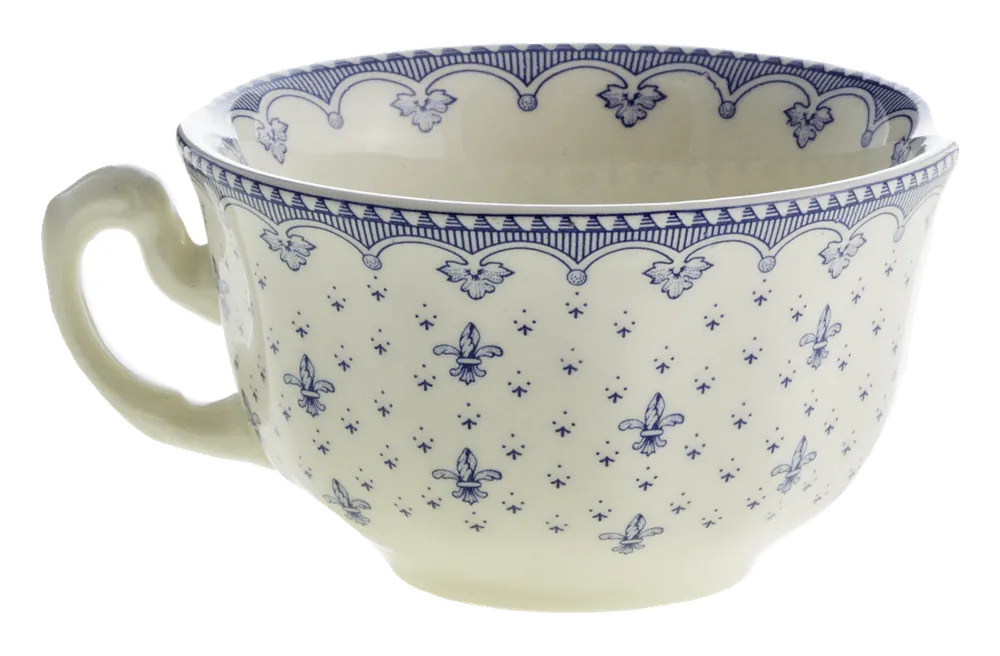 Taza de té Flor de Lis Azul