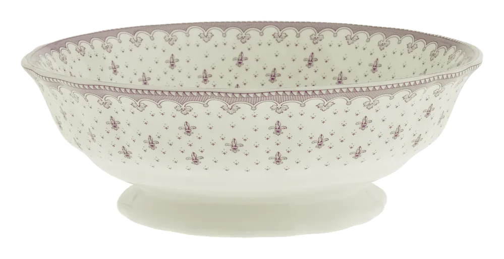 Ensaladera Flor de Lis Rosa