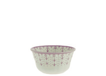 Plato llano 28 cm Flor de Lis Rosa