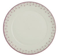 Plato hondo Flor de Lis Rosa detalle