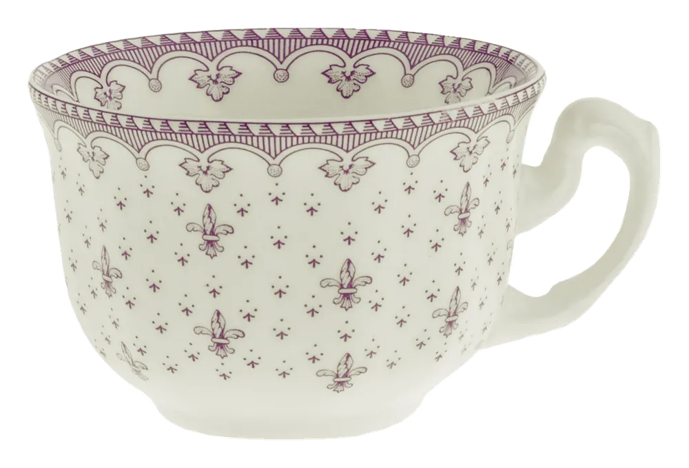 Taza de café Flor de Lis Rosa