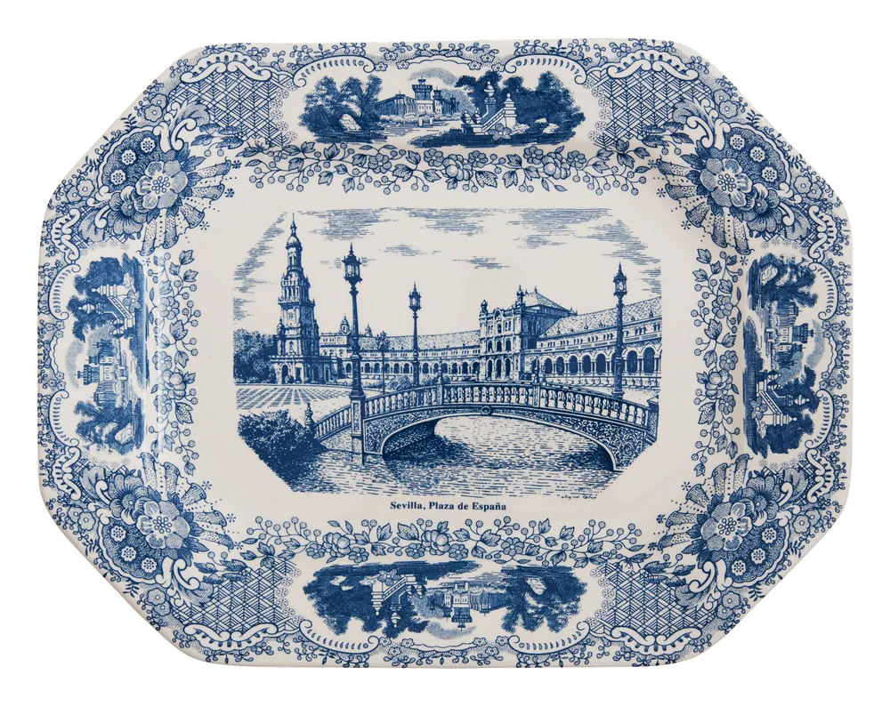 Bandeja Vistas Plaza de España Azul Gifts & Decor