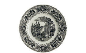 Plato de postre Negro Vistas detalle