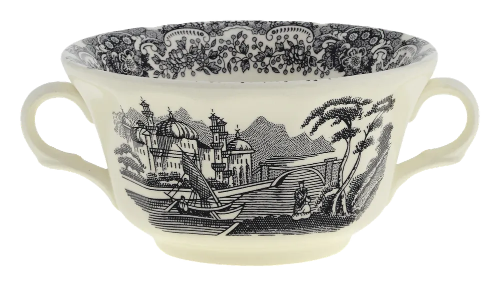 Taza de consomé Negro Vistas