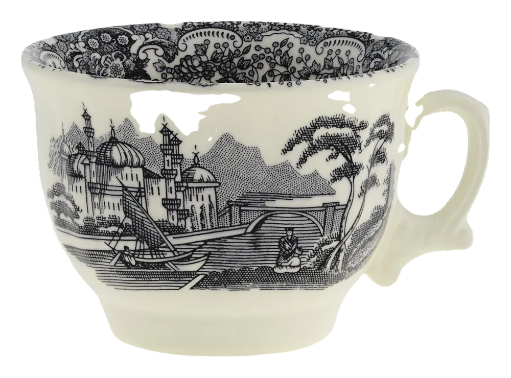 Taza de desayuno Negro Vistas