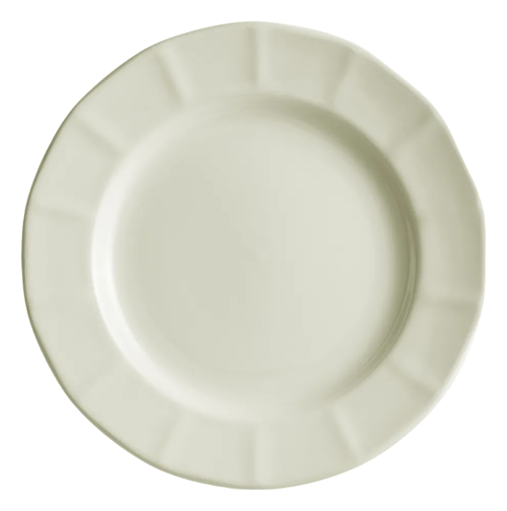 Plato llano 28 cm Ochavada Blanca
