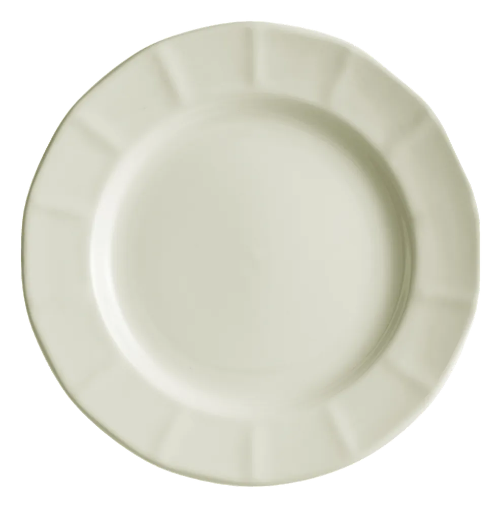 Plato Llano Ochavada Blanca