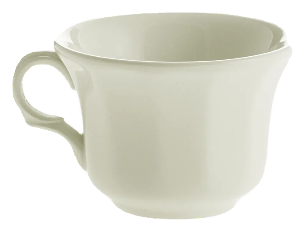 Taza de café Ochavada Blanca