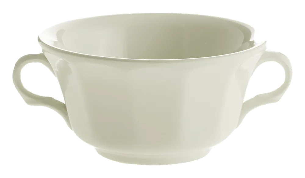Taza de consomé Ochavada Blanca