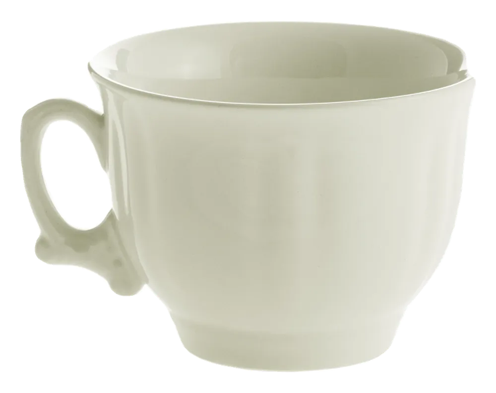 Taza de desayuno Ochavada Blanca