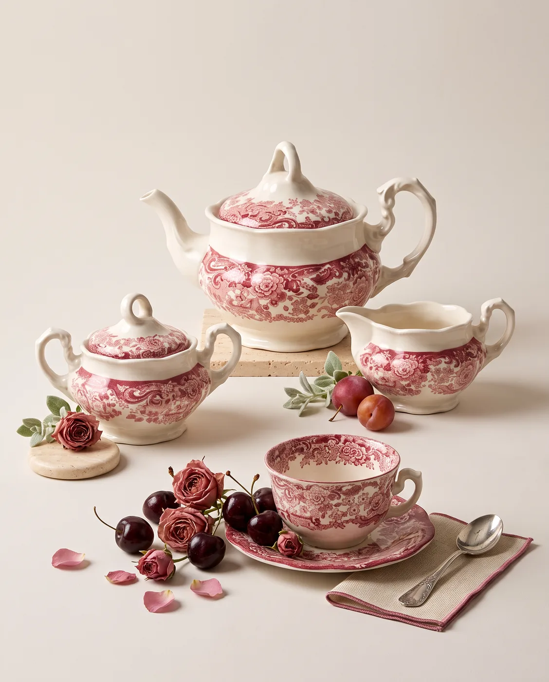 Juego de té 202 Rosa